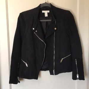 H&M Suede Biker Jacket